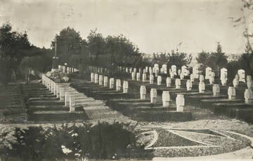 1.pasaules kara Vācijas armijas karavīru kapsēta. 1925.g. Avots: Laikraksts "Nedēļa". Dienas skati. Nr.44. 1925.