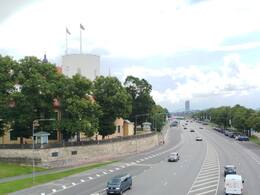 11. novembri kaldapealne Riias. 2025. Foto: U. Neiburgs