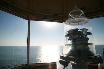 View from the Akmeņrags lighthouse to the sea. Photo: Raimonds Rāts