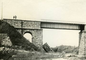 Amatas dzelzceļa tilta sargi, 1919.gads. Avots: Latvijas dzelzceļš