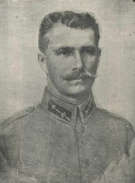 Oskars Kalpaks (January 6, 1882–March 6, 1919). Source: LNB periodicals, 1923.03.02 Week