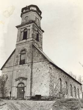 Remte Church around 1985. Original keeper: Janis Rozentāls Saldus History and Art Museum
