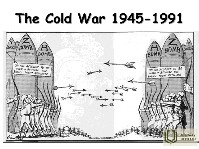 cold war political cartoon good